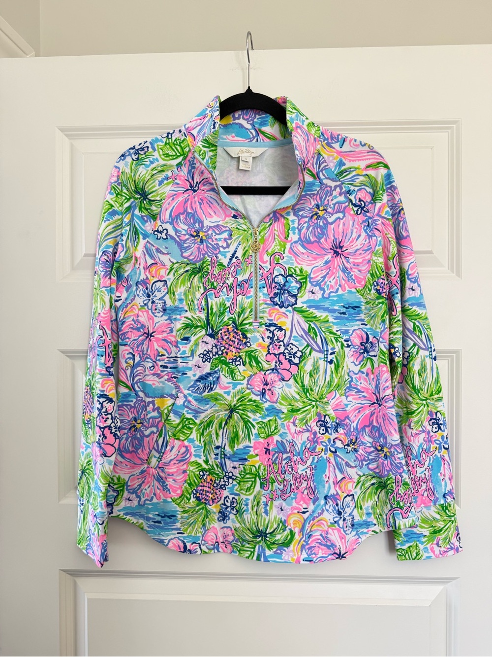 NWOT Lilly Pulitzer Lilly Loves Hawaii UPF 50+ Skipper Popover